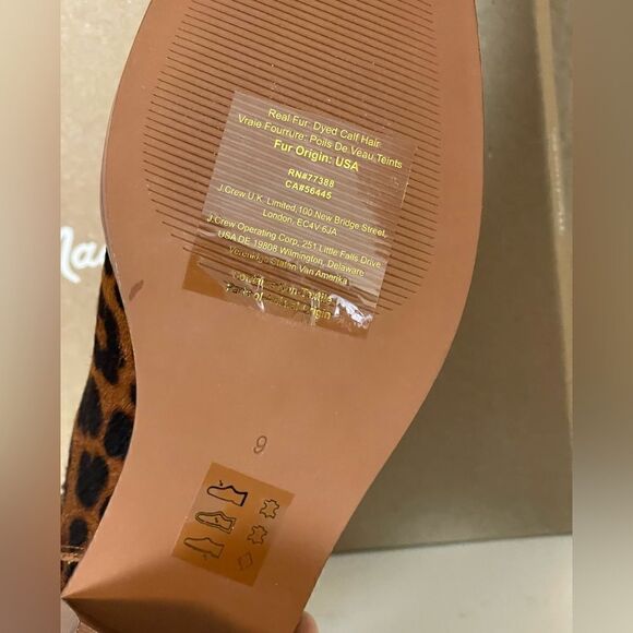 NEW Madewell Real Fur -The Autumn High Chelsea Boot in Leopard Calf Hair Size 9 - Picture 6 of 10
